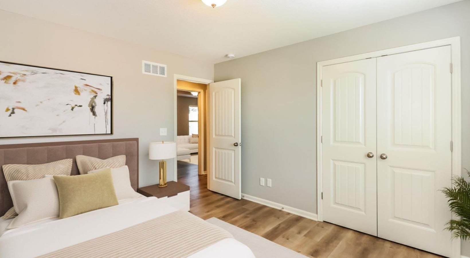 Generous bedroom offerings to fit every family a bedroom with white doors