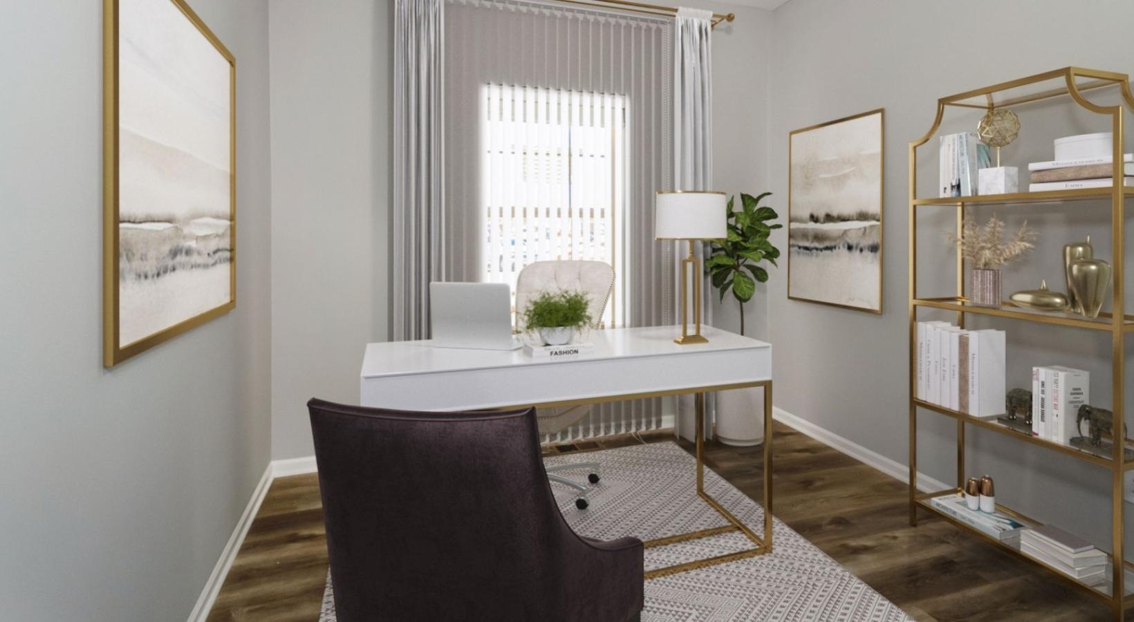 Sleep in style a room with a table and chairs