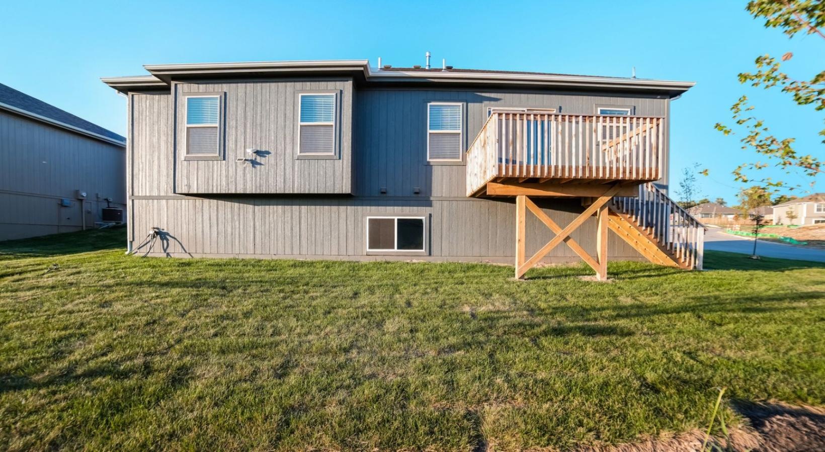 A perfect fit for the whole family a house with a deck