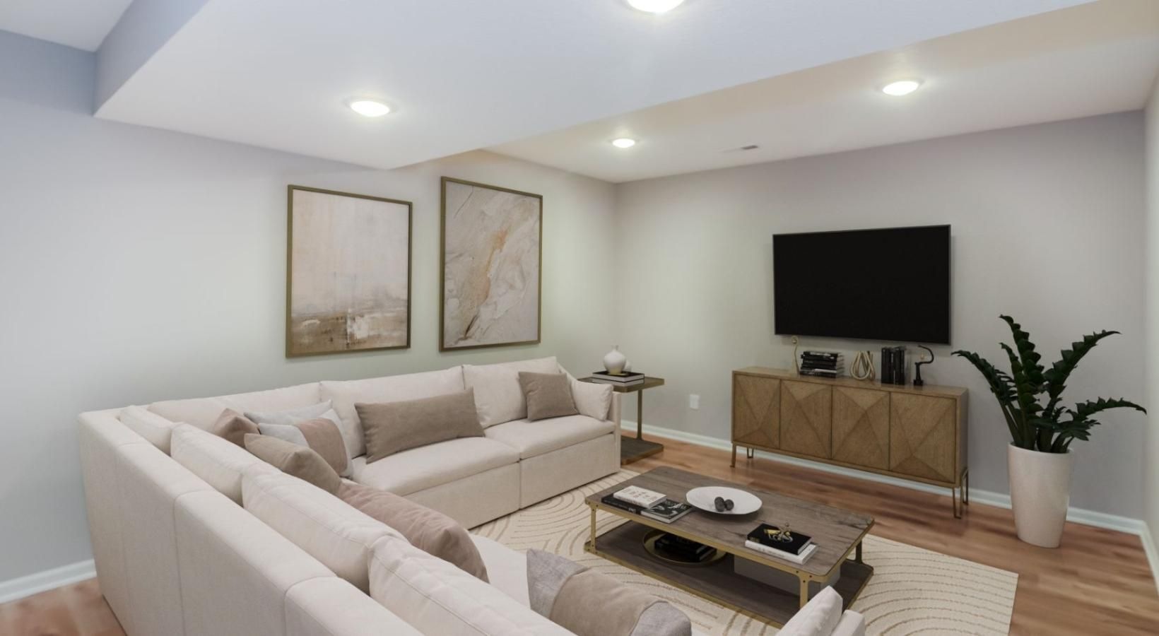 Beautiful living areas to match your lifestyle a living room with a tv and couches